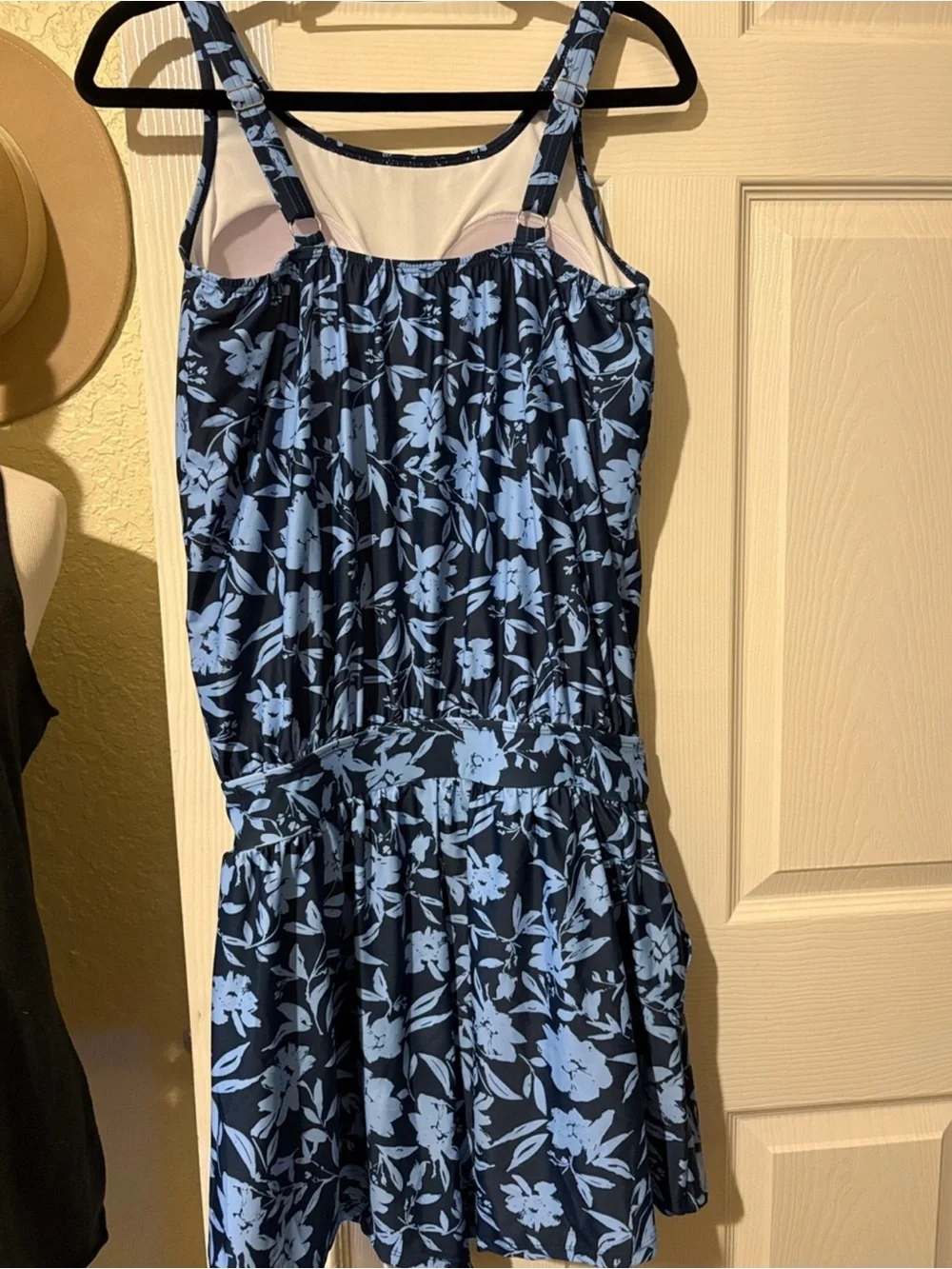 BloomChic Navy and Light Blue Floral One-Piece Swim